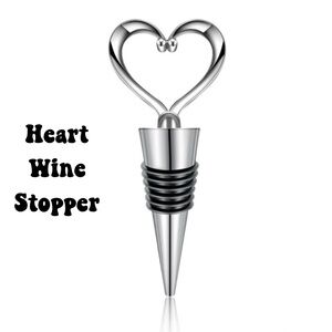 Wine Stopper, 1 Piece, Reusable Heart Wine Stopper, Love your Wine, Keep Fresh